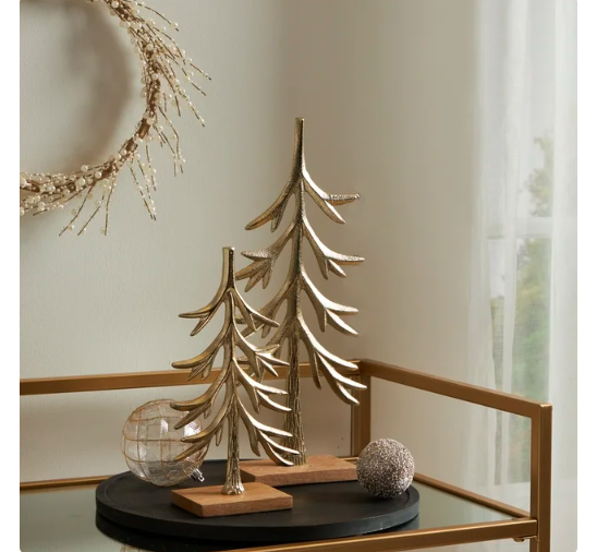My Texas House Gold Tree Decoration, 10.5"