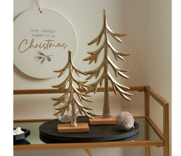 My Texas House Gold Tree Decoration, 10.5"