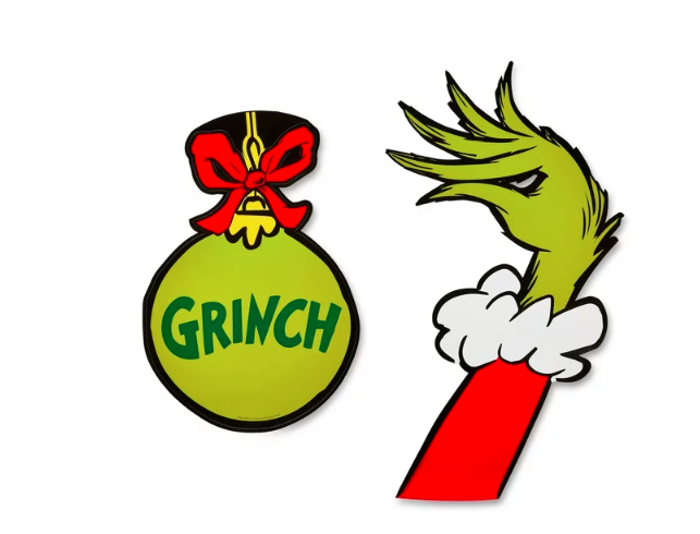 Dr Seuss' The Grinch Who Stole Christmas, Grinch Door or Wall Decoration Sticker