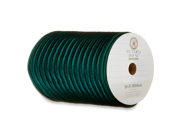 My Texas House Green Polyester Ribbon, 20‘