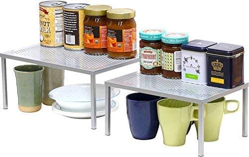 2 Pack Kitchen Storage Racks and Shelves for Cabinet Counter，Metal - My Store - Best Wholesale and distributor in United States