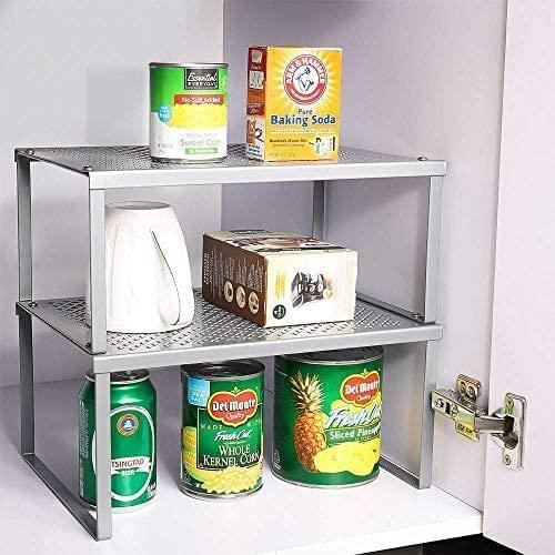 2 Pack Kitchen Storage Racks and Shelves for Cabinet Counter，Metal - My Store - Best Wholesale and distributor in United States