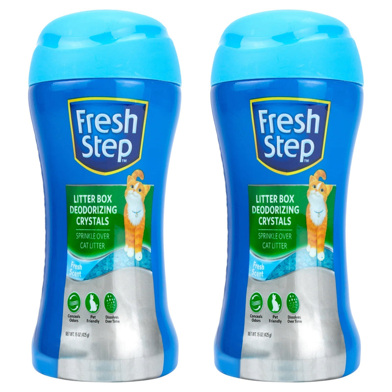 (2 pack) Fresh Step, Fresh Scent Cat Litter Box Scent Crystals, 15 oz | Cat Litter Box Deodorizer - Sherry Wholesale - Distributors and wholesale in United States
