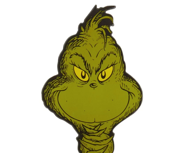 The Grinch Who Stole Christmas, Grinch, "Your Gift got Grinched"" Hanging Sign ,17.5 inches Tall, MDF, Green