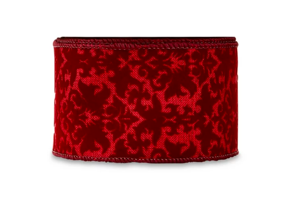 My Texas House Burgundy Velvet Ribbon, 18‘
