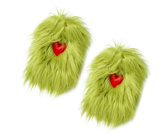 IBTOM CASTLE Newborn Infant Baby Girls Elk Christmas Grinch Clothes with Reindeer Hairband Fancy Dress up Gown Party Princess Outfits 6-12 Months Green - Heart