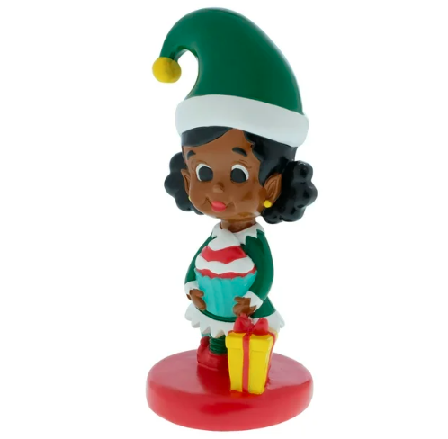 Black Paper Party Elf Figurine Table Top Set, 2 Pack, Resin, Multi-Color, Online Only