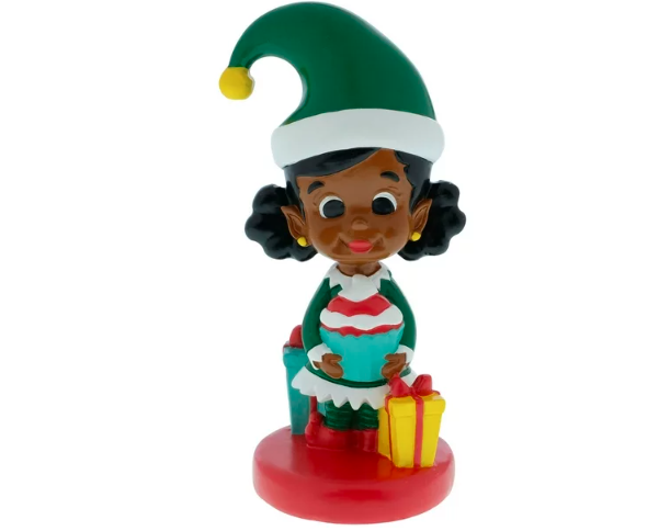 Black Paper Party Elf Figurine Table Top Set, 2 Pack, Resin, Multi-Color, Online Only