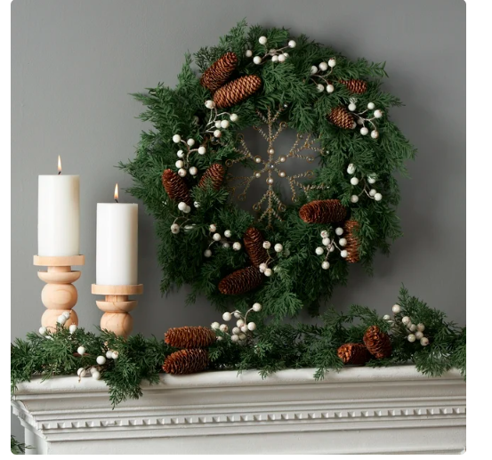 My Texas House Beaded Snowflake Hanging Ornament Decoration, 10 inch