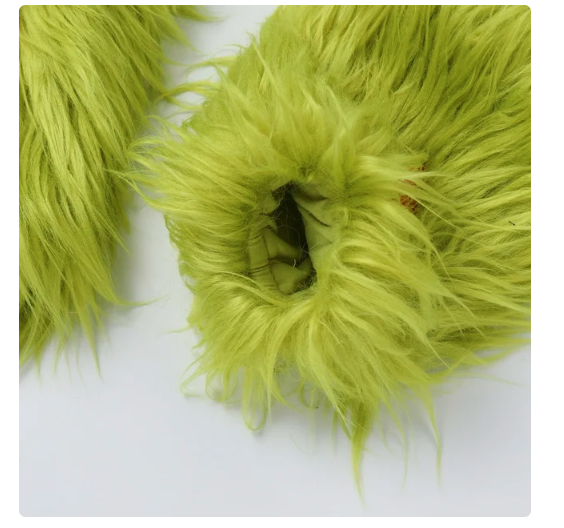 IBTOM CASTLE Newborn Infant Baby Girls Elk Christmas Grinch Clothes with Reindeer Hairband Fancy Dress up Gown Party Princess Outfits 6-12 Months Green - Heart