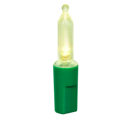 300-Count Warm White LED Mini Christmas Lights with Green Wire, 61.3', Holiday Time