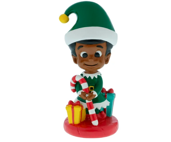 Black Paper Party Elf Figurine Table Top Set, 2 Pack, Resin, Multi-Color, Online Only