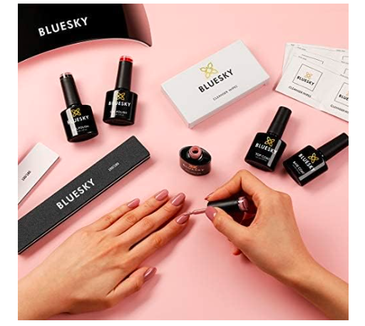 Bluesky Gel Nail Polishes, No Wipe Top Coat and Base Coat, Soak Off LED UV Gel Nail Polish Set, Long Lasting, Shiny, High Gloss Finish, Clear, 2 x 10ml Bottles - Sherry Wholesale - Distributors and wholesale in United States