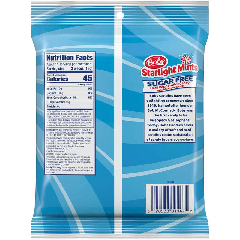 Bob's Sugar-Free Starlight Mints Peppermint Candy, 6 Oz. - Sherry Wholesale - Distributors and wholesale in United States