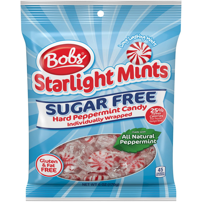 Bob's Sugar-Free Starlight Mints Peppermint Candy, 6 Oz. - Sherry Wholesale - Distributors and wholesale in United States
