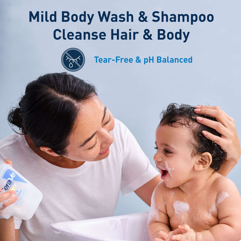 CeraVe Baby Wash & Shampoo, Tear Free baby Soap for Sensitive baby, 8 fl oz - Sherry Wholesale - Distributors and wholesale in United States