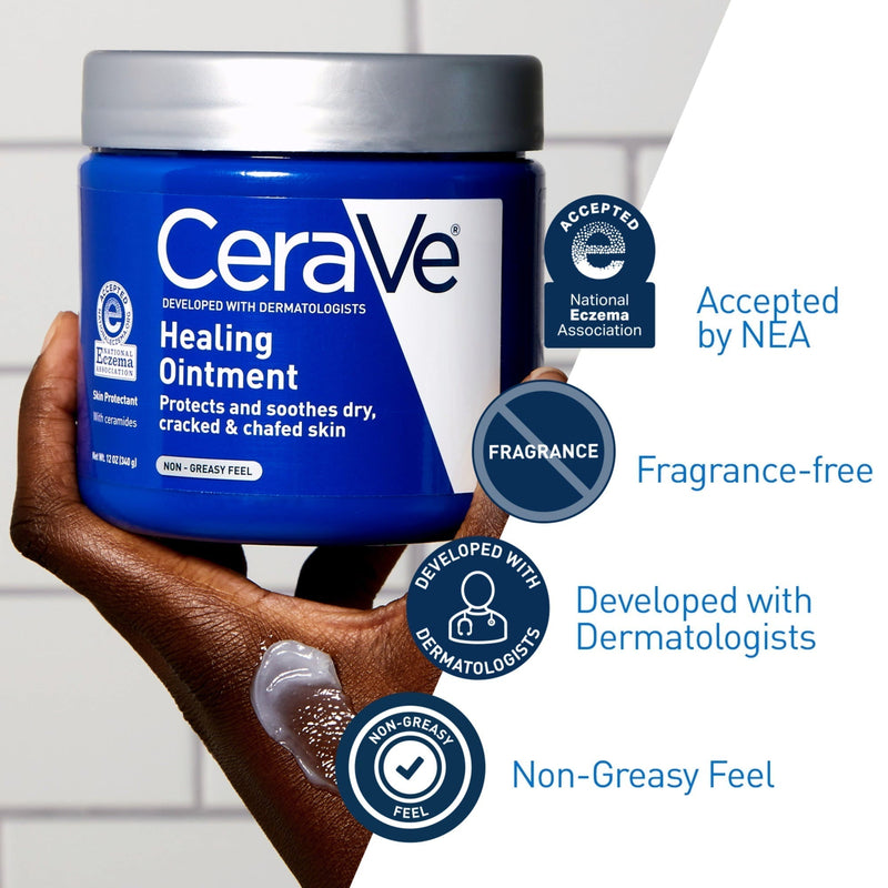 CeraVe Healing Ointment, Protects and Soothes Cracked Skin, 12 oz - Sherry Wholesale - Distributors and wholesale in United States