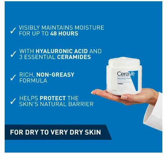 CeraVe Moisturising Cream for Dry to Very Dry Skin 454g with Hyaluronic Acid & 3 Essential Ceramides - Sherry Wholesale - Distributors and wholesale in United States