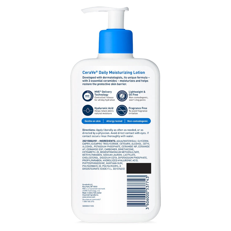 Cerave Daily Moisturizing Lotion, Lightweight, 12 fl oz - Sherry Wholesale - Distributors and wholesale in United States