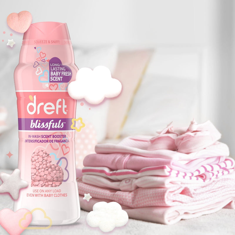 Dreft Blissfuls, Baby Fresh, 26.5 oz In-Wash Scent Booster Beads - Sherry Wholesale - Distributors and wholesale in United States