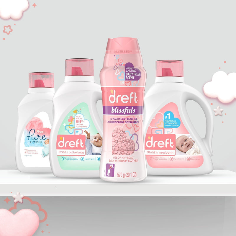 Dreft Blissfuls, Baby Fresh, 26.5 oz In-Wash Scent Booster Beads - Sherry Wholesale - Distributors and wholesale in United States