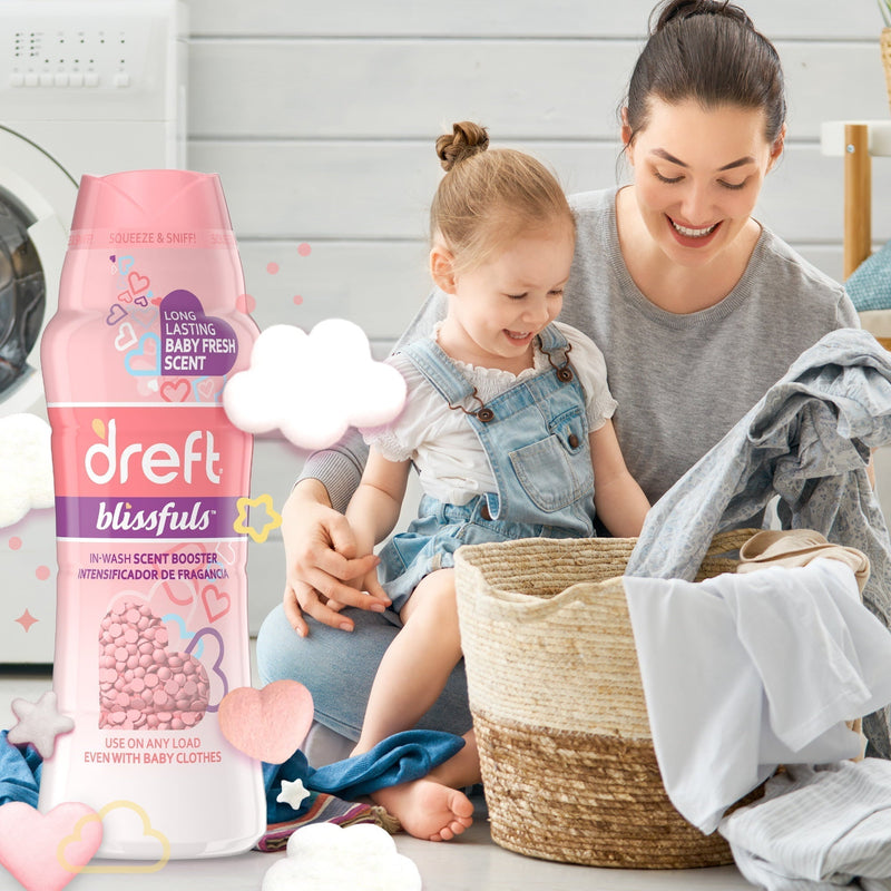 Dreft Blissfuls, Baby Fresh, 26.5 oz In-Wash Scent Booster Beads - Sherry Wholesale - Distributors and wholesale in United States