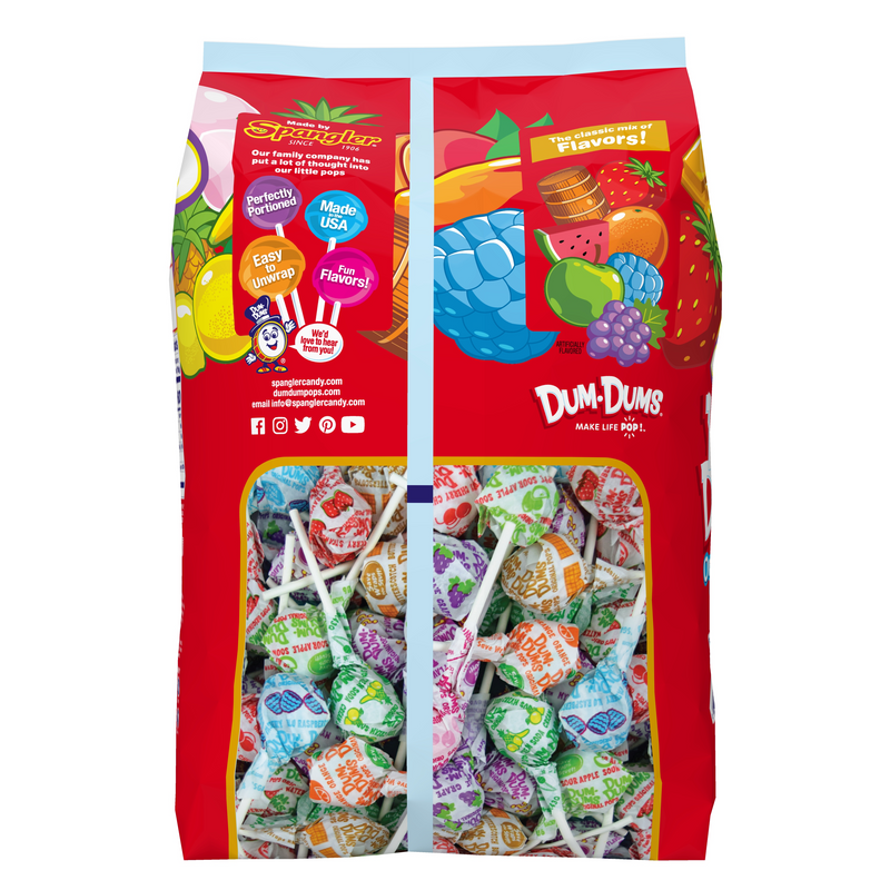 Dum Dums Original Flavor Mix Lollipops Candy, 300 Count - Sherry Wholesale - Distributors and wholesale in United States