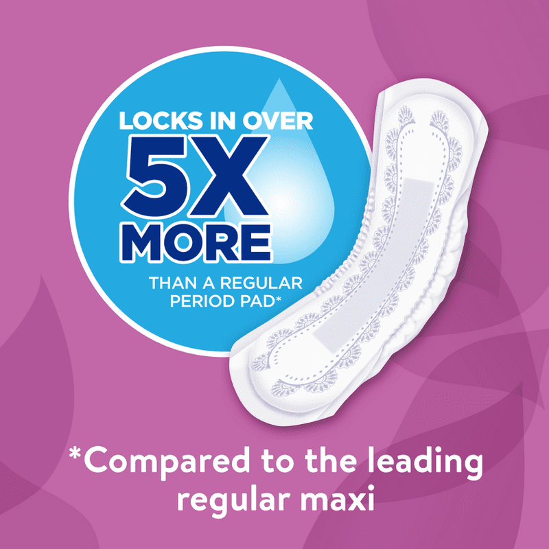 Equate Options Incontinence Pads for Women, Ultimate Absorbency, Long Length (51 Count) - Sherry Wholesale - Distributors and wholesale in United States