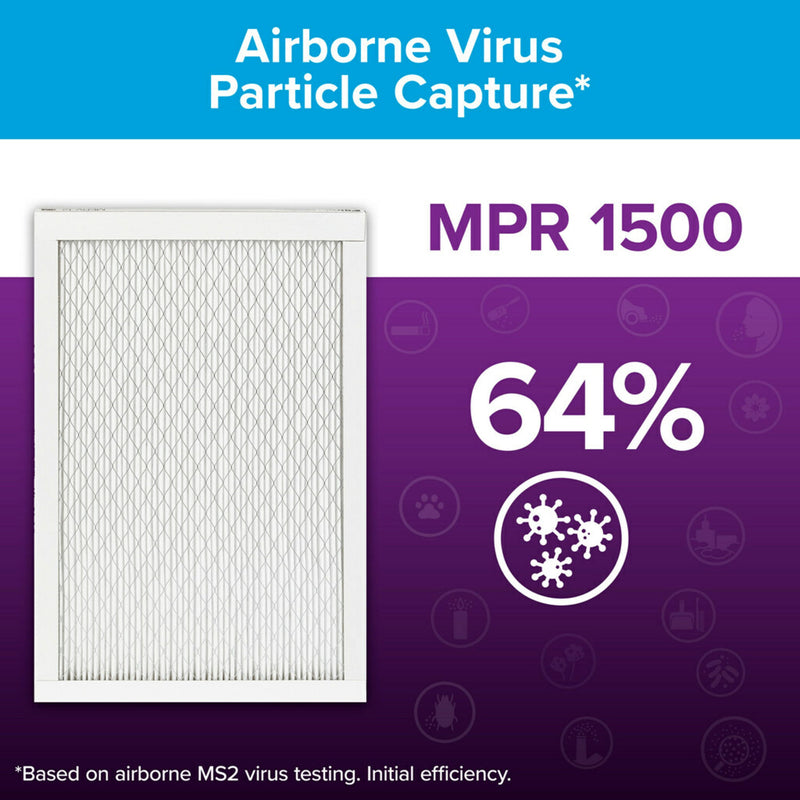 Filtrete by 3M, 14x18x1, MERV 12, Advanced Allergen Reduction HVAC Furnace Air Filter, Captures Allergens, Bacteria, Viruses, 1500 MPR, 1 Filter - Sherry Wholesale - Distributors and wholesale in United States