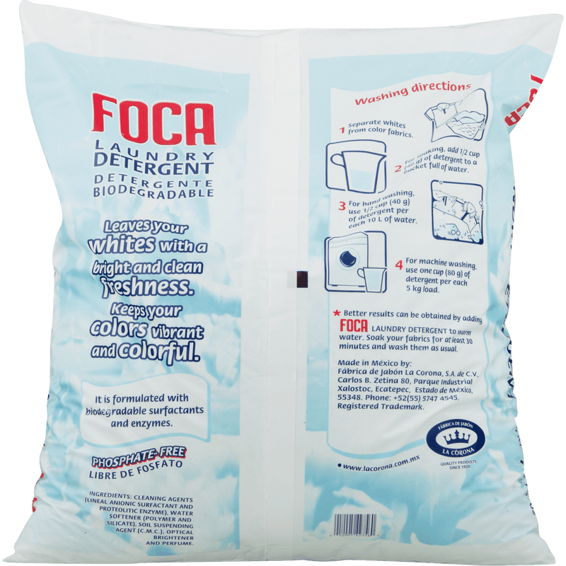 Foca Phosphate Free Laundry Detergent, 176.36 oz - Sherry Wholesale - Distributors and wholesale in United States