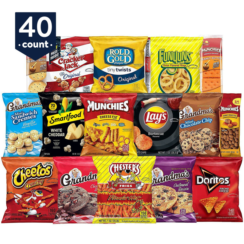 Frito-Lay Ultimate Snack Care Package, 40 Count (Assortment May Vary) - Sherry Wholesale - Distributors and wholesale in United States