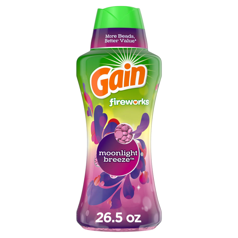 Gain Fireworks Moonlight Breeze, 26.5 oz In-Wash Scent Booster Beads - Sherry Wholesale - Distributors and wholesale in United States