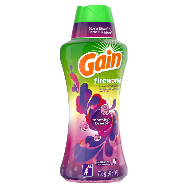 Gain Fireworks Moonlight Breeze, 26.5 oz In-Wash Scent Booster Beads - Sherry Wholesale - Distributors and wholesale in United States