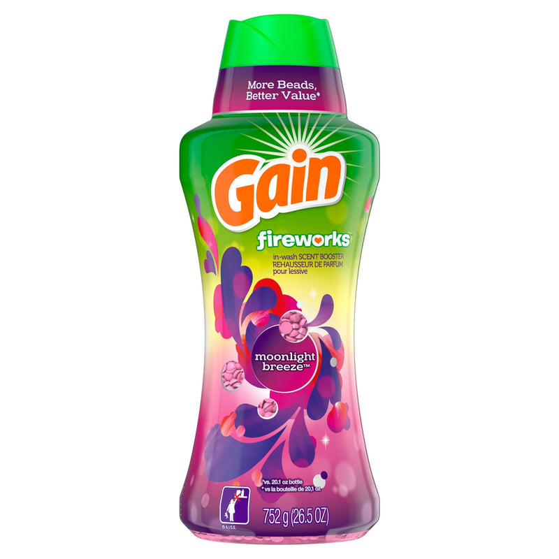 Gain Fireworks Moonlight Breeze, 26.5 oz In-Wash Scent Booster Beads - Sherry Wholesale - Distributors and wholesale in United States
