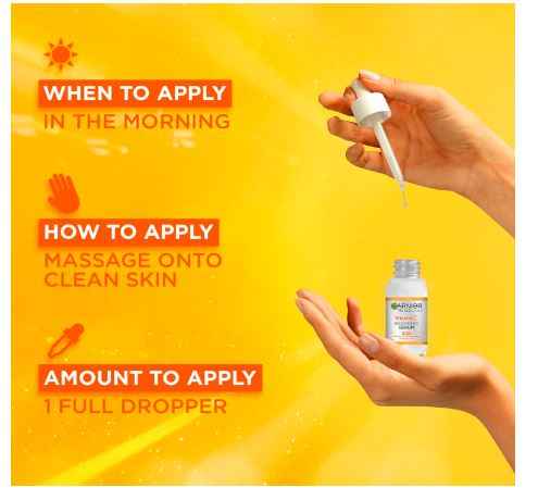 Garnier Vitamin C Serum for Face, Anti-Dark Spots & Brightening Serum, 3.5% Vitamin C, Niacinamide, Salicylic Acid & Lemon Extract, Brightening Serum For Dull, Tired Skin - Sherry Wholesale - Distributors and wholesale in United States