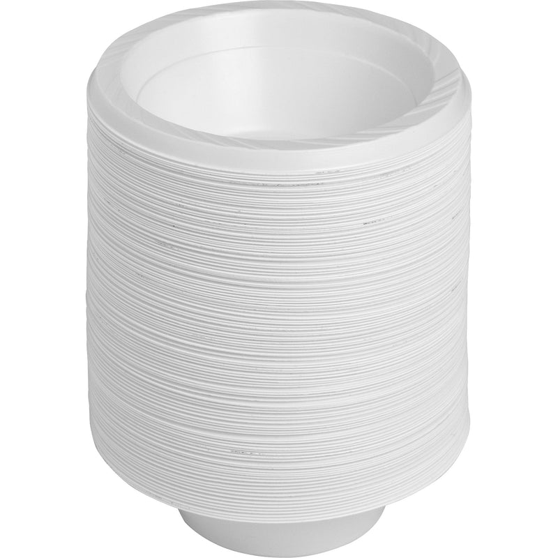 Genuine Joe Reusable Plastic Bowls Bowl - Plastic Bowl - White - 125 Piece(s) / Pack - Sherry Wholesale - Distributors and wholesale in United States