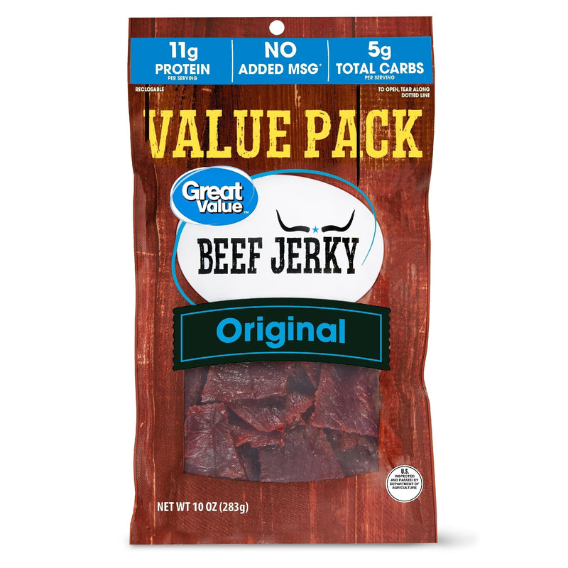 Great Value Original Beef Jerky Value Pack, 10 oz - Sherry Wholesale - Distributors and wholesale in United States