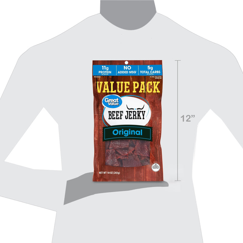 Great Value Original Beef Jerky Value Pack, 10 oz - Sherry Wholesale - Distributors and wholesale in United States