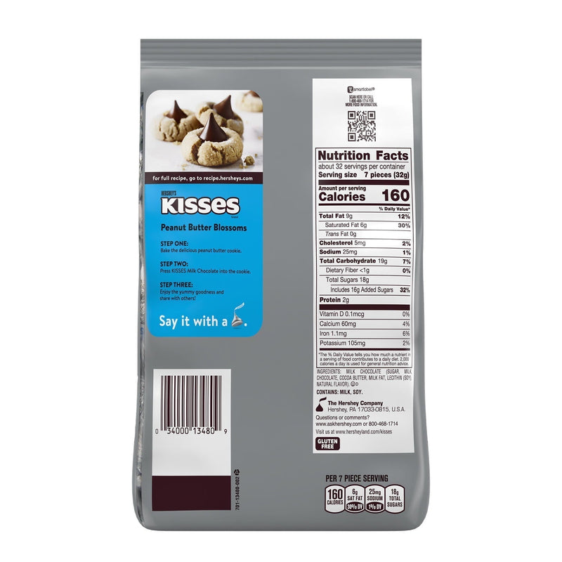 HERSHEY'S KISSES Milk Chocolate Silver Foil, Easter Candy Bulk Party Pack, 35.8 oz - Sherry Wholesale - Distributors and wholesale in United States