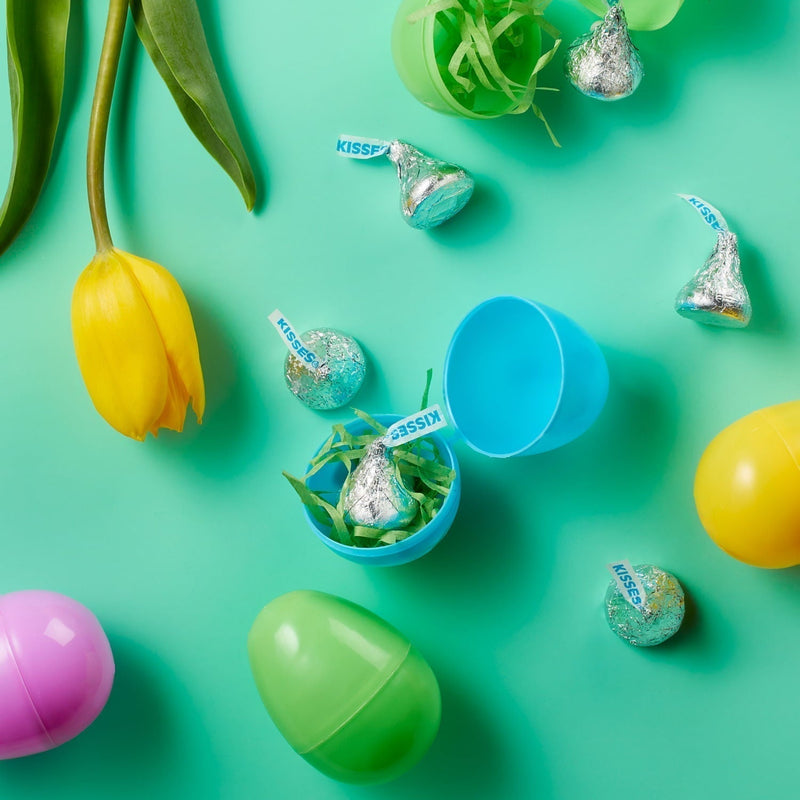 HERSHEY'S KISSES Milk Chocolate Silver Foil, Easter Candy Bulk Party Pack, 35.8 oz - Sherry Wholesale - Distributors and wholesale in United States