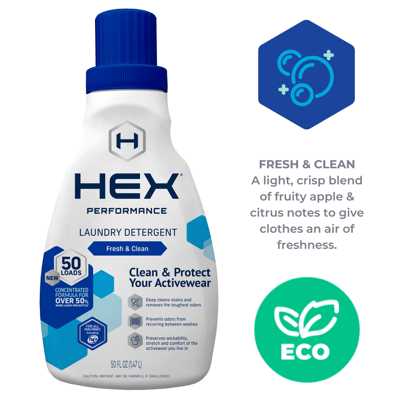 HEX Performance Fresh & Clean, 50 Load (per pack) Liquid Laundry Detergent, 50 fl oz - Sherry Wholesale - Distributors and wholesale in United States