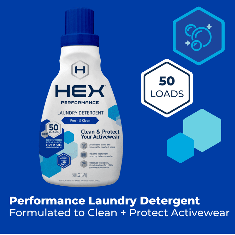 HEX Performance Fresh & Clean, 50 Load (per pack) Liquid Laundry Detergent, 50 fl oz - Sherry Wholesale - Distributors and wholesale in United States