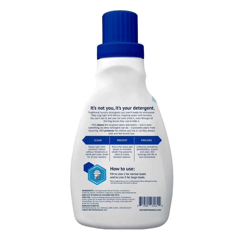 HEX Performance Fresh & Clean, 50 Load (per pack) Liquid Laundry Detergent, 50 fl oz - Sherry Wholesale - Distributors and wholesale in United States