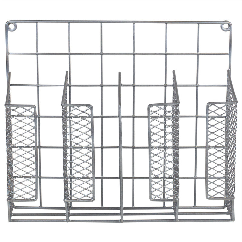 Home Basics Over the Cabinet Vinyl Coated Steel Wrap Organizer, Silver - My Store - Best Wholesale and distributor in United States