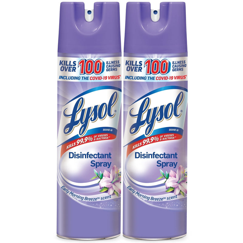 LYSOL® Disinfectant Spray - Early Morning Breeze® 4/(2x19) oz. - Sherry Wholesale - Distributors and wholesale in United States