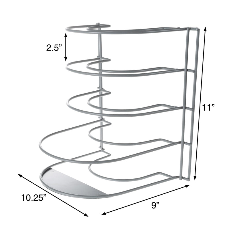 Lavish Home Iron Kitchen Cabinet Organizer, 11 x 10.25 x 9 inches, White - My Store - Best Wholesale and distributor in United States