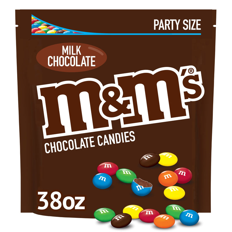 M&M's Milk Chocolate Candy, Party Size - 38 oz Bag - Sherry Wholesale - Distributors and wholesale in United States