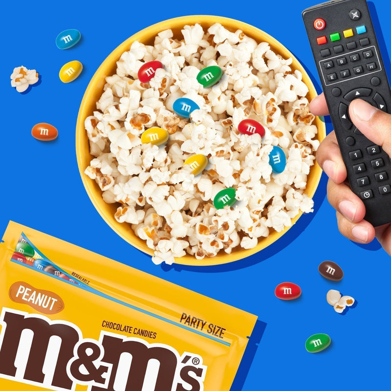 M&M's Peanut Milk Chocolate Candy, Party Size - 38 oz Bag - Sherry Wholesale - Distributors and wholesale in United States