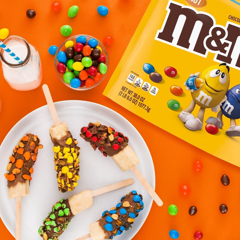 M&M's Peanut Milk Chocolate Candy, Party Size - 38 oz Bag - Sherry Wholesale - Distributors and wholesale in United States