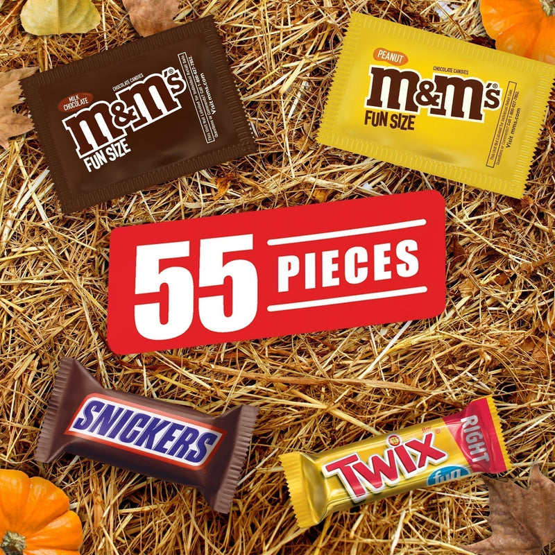 M&M's, Snickers & Twix Milk Chocolate Halloween Candy - 55 ct Bulk Bag - Sherry Wholesale - Distributors and wholesale in United States